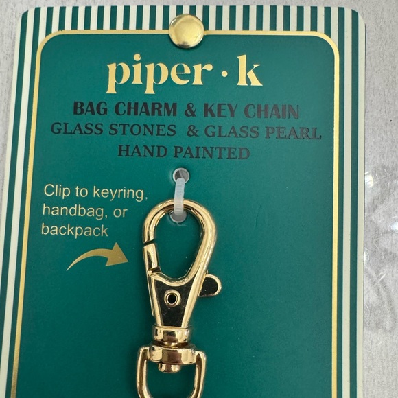 NWT Piper K Vintage Sewing Machine Bag Charm and Key Chain - Picture 3 of 5